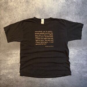 Vintage Martin Luther King Jr MLK Quote T-Shirt Mens XL Black The King Center